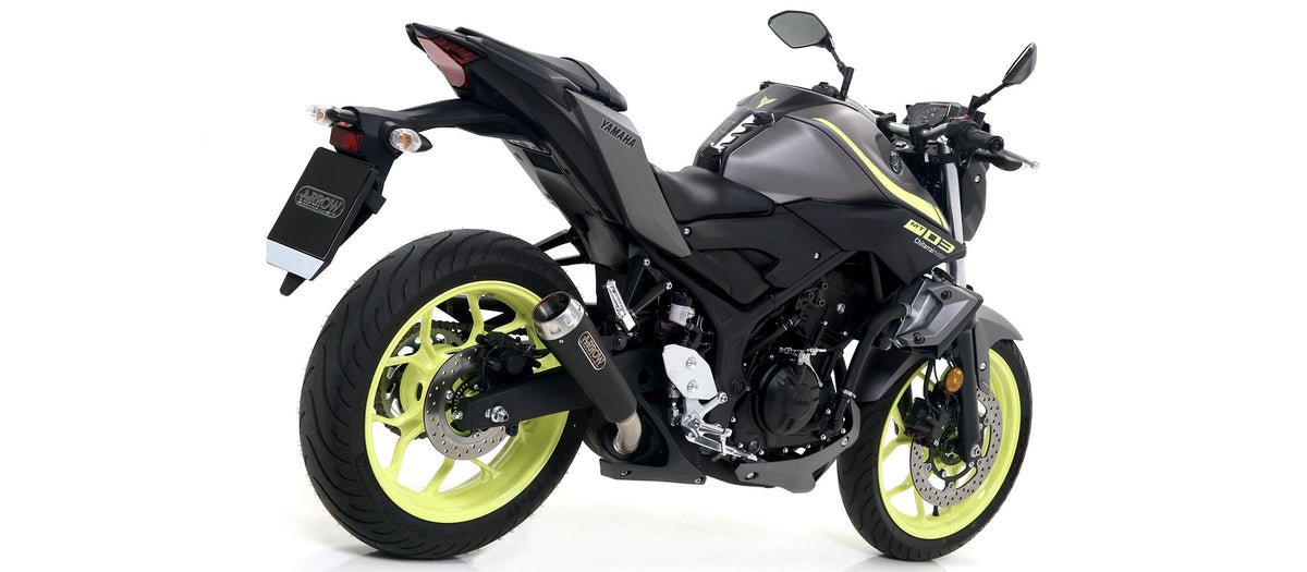 Arrow Pro-Race Nichrom "Dark" Slip On - Yamaha MT-03/YZF-R3