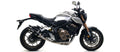 Arrow Thunder Aluminium "Dark" Slip On with Carbon End Cap - Honda CB650R/CBR650R