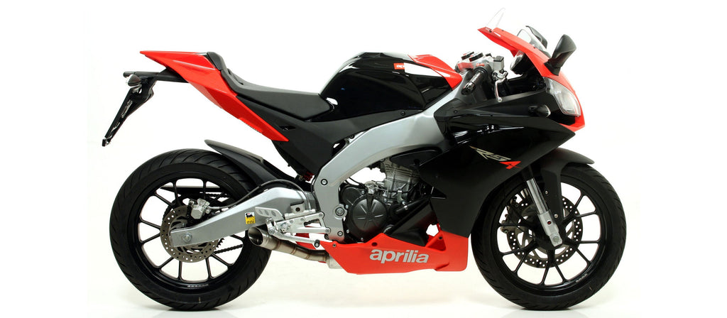 Arrow Thunder Aluminium Slip On for Stock Headers - Aprilia RS4 125