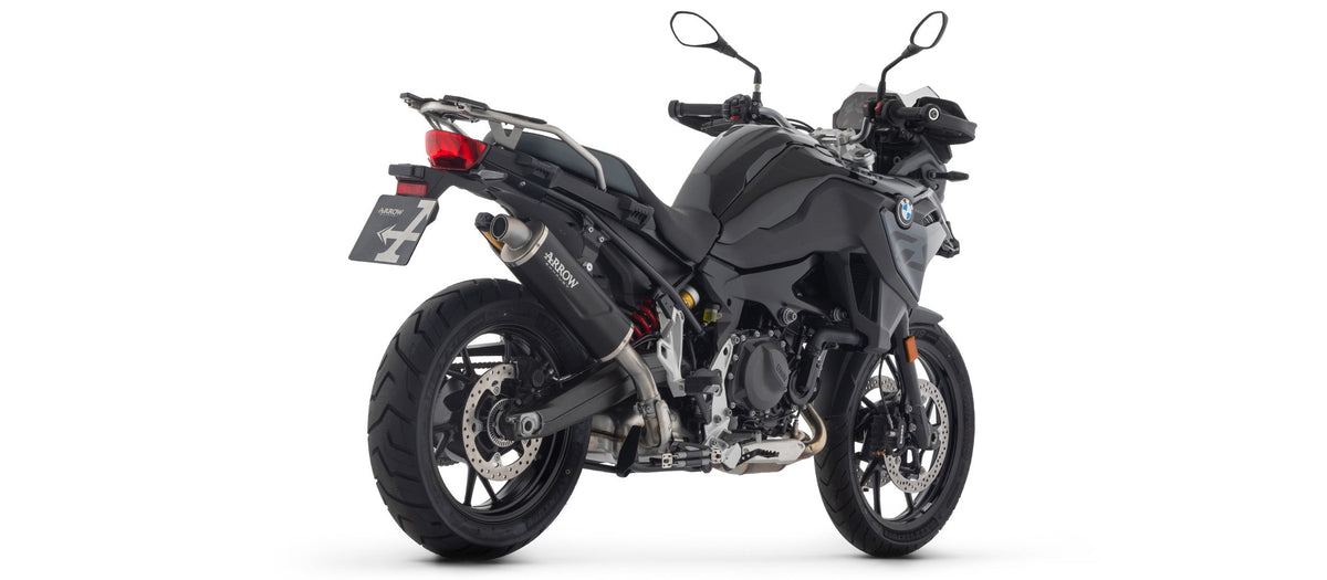 Arrow Indy Race EVO Aluminium "Dark" Slip On with Steel End Cap - BMW F800GS/F900GS