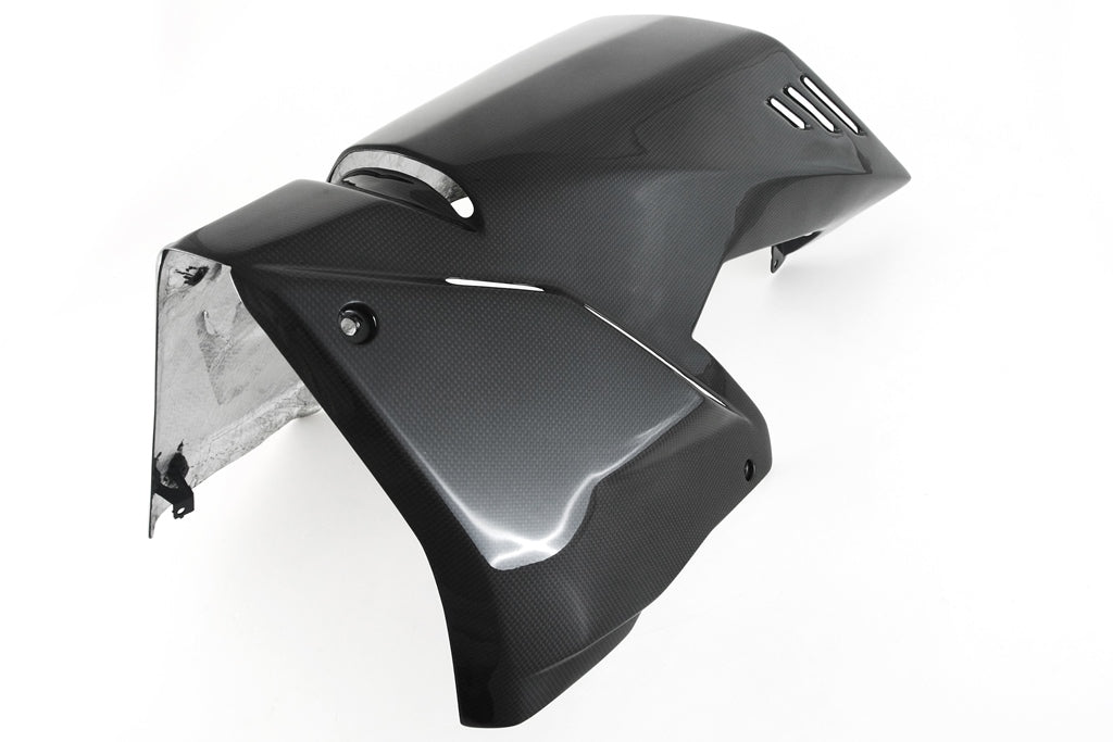 Fullsix Carbon Belly Pan - OEM or Race Exhaust System - Ducati Streetfighter V4