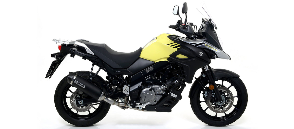 Arrow Headers Kit with Street Legal Catalytic Converter for Race-Tech Slip On - Suzuki V-strom 650