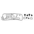 All Balls Racing 06-14 Honda TRX450ER Carburetor Mid Body/Jet Block Gasket Kit