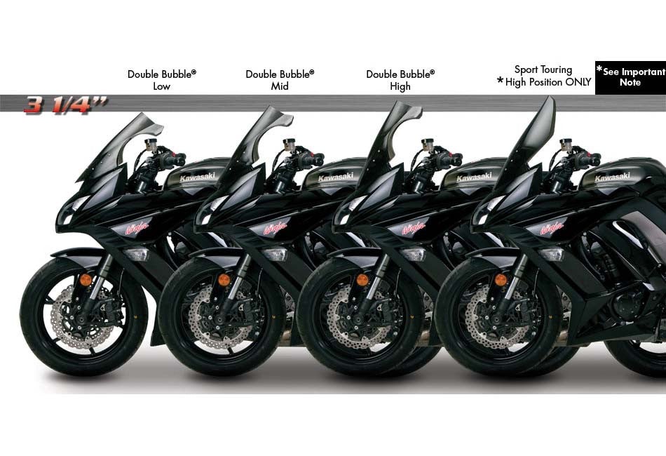 Zero Gravity Windscreen - Kawasaki Ninja 1000 11-16
