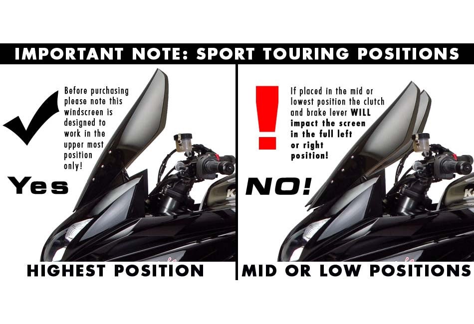 Zero Gravity Windscreen - Kawasaki Ninja 1000 11-16