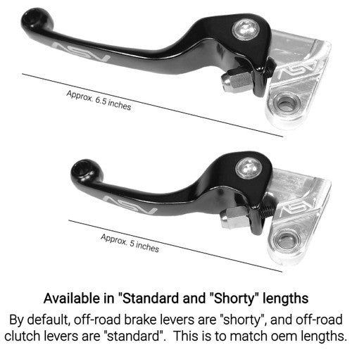 ASV F2 Dirt Clutch and Brake Lever Pair Pack for Braktec Master Cylinders # BCF23333