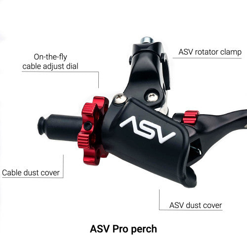 ASV F4 PRO Clutch and Brake Lever Pair Pack w/ Perch # BCF42506PX