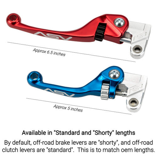 ASV F4 Series Brake and Clutch Lever Pair Pack w/ Perch # BCF40106SX