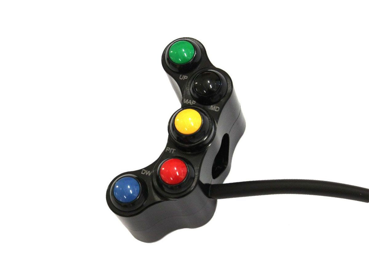 WRS 7 Button Left Racing Switch Ducati Panigale V4 2018-23 / V4s 2018-23 / V4R 2019-20 / V4R 2023 / Streetfighter V4-S 2020-21