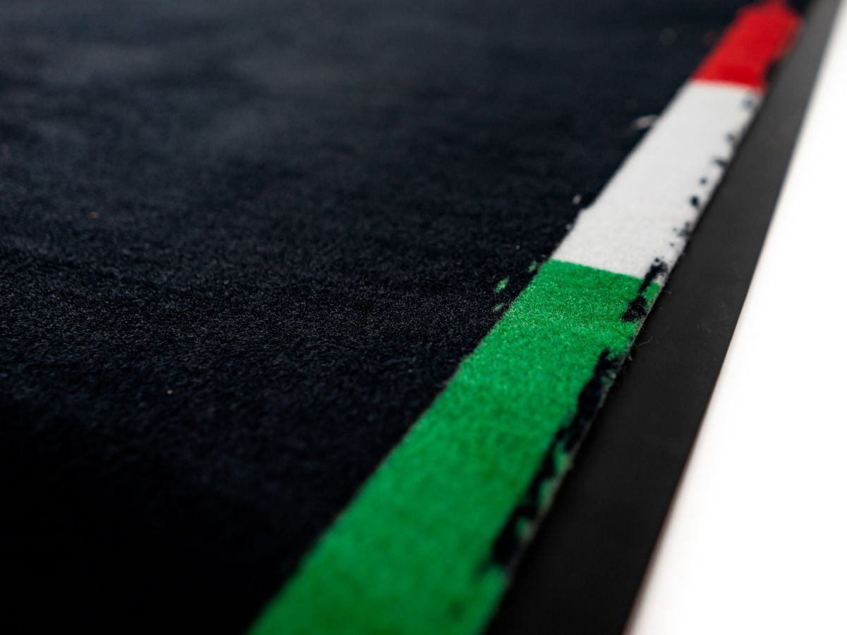 WRS Original WRS Rectangular Motorcycle Carpet With Logo And Italian Flag