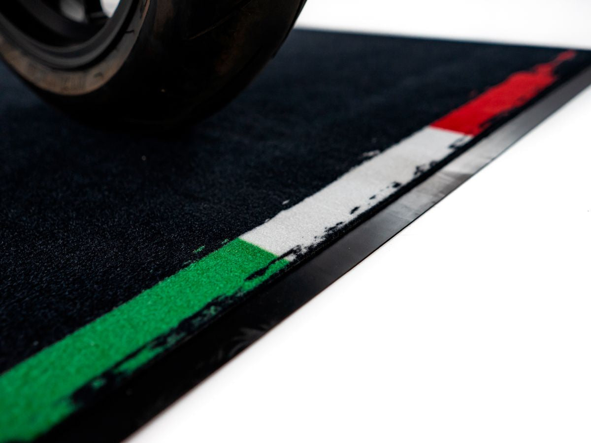 WRS Original WRS Rectangular Motorcycle Carpet With Italian Flag